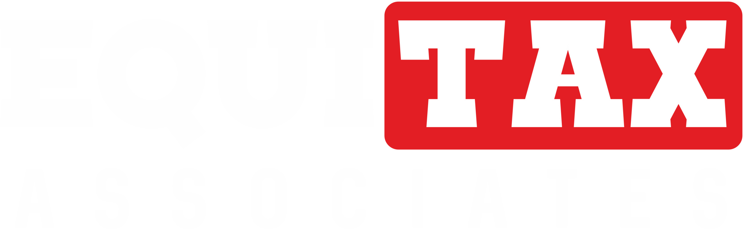 equitax associates white red transpeent logo